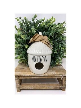 Rae Dunn Tiki Autumn White Birdhouse Artisan Collection by Magenta